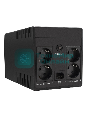 Источник бесперебойного питания ExeGate SpecialPro Smart LLB-1200.LCD.AVR.4SH 1200VA/750W, LCD, AVR, 4*Schuko, черный