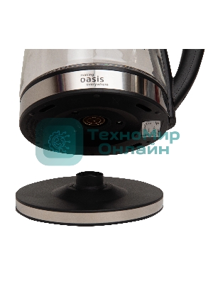 Чайник электрический Oasis K-8GS черный 2 л 2000 Вт