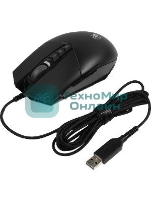 Мышь проводная A4Tech Bloody P91s черный, 8000 dpi, USB, кнопки - 8