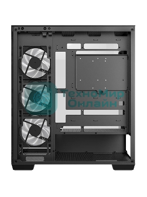 Компьютерный корпус Deepcool CG580 4F черный без БП ATX 6x120мм 3x140мм 2xUSB 3.0 audio bott PSU