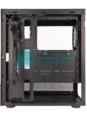 Компьютерный корпус 1STPLAYER MIKU Mi7-A черный ATX 3x120мм LED fans Mi7-A-BK-2F1R-1F1