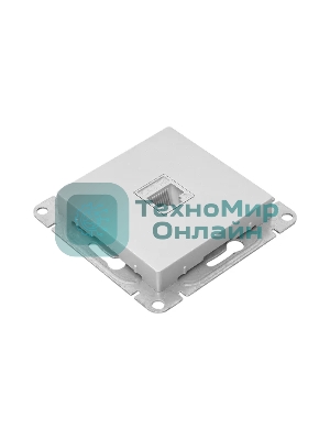 Механизм розетки RJ45 (cat5) EKF UP1-SOA-RJ45-5 алюминий Эпика