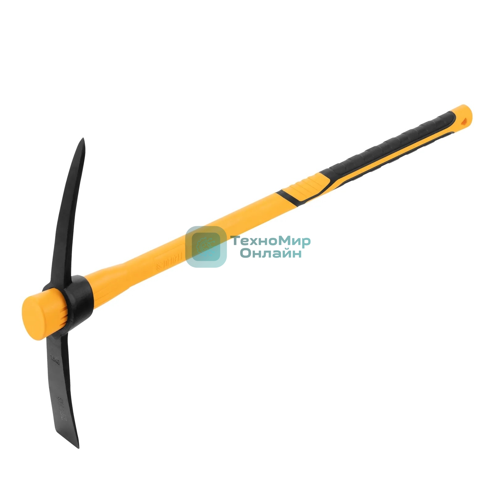 Кирка Denzel 1500 г, узкая, фиберглассовая обрезиненная рукоятка 900 мм