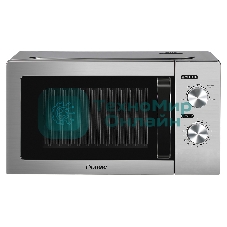 Микроволновая печь Pioneer MW212M серебристый/черный, 20 л, 700 Вт, переключатели - поворотный механизм