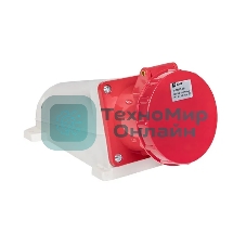 Розетка стационарная наружная EKF 135 ps-135-63-380 63А 380В 3P+РЕ+N IP67