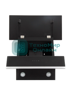 Вытяжка наклонная KRONA Irma 600 черный/серебристый, 59.6 см, 863 куб. м/ч, 53 дБ