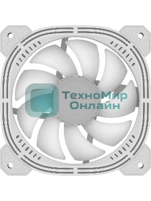 Вентилятор для корпуса Formula Nulight 12WH ARPW ARGb белый, 120 мм, 1500 об/мин, 25.34 дБ, 4 pin
