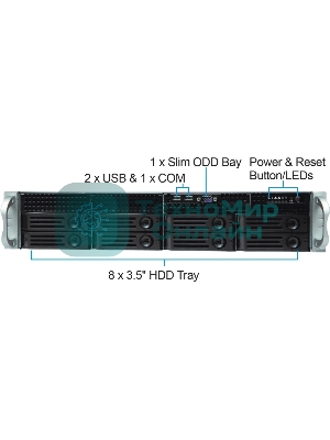 Серверный корпус CS-R25 with 12G HDD BP and 550w RPS