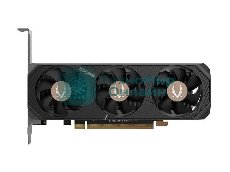 Видеокарта Zotac ZT-B50600L-10L, NVIDIA GeForce RTX 5060, 8 ГБ GDDR7, 128 бит, PCI-e 5.0, 1xHDMI, 3xDP, 2497 МГц, LP