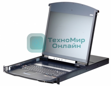 KVM консоль с переключателем ATEN 1L/1R 16p C5 D.Rail LCD KVM over IP SW