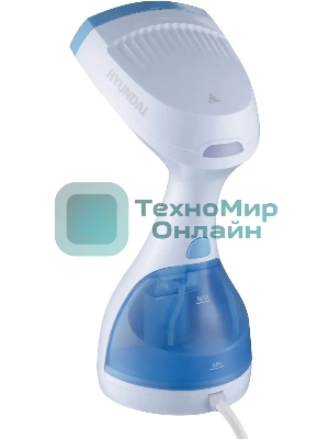 Отпариватель Hyundai H-HS03008 белый/голубой, 1500 Вт, 26 г/мин, 300 мл