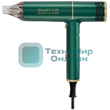 Фен для волос Galaxy Line GL 4360, амазонка, 1600Вт, зеленый