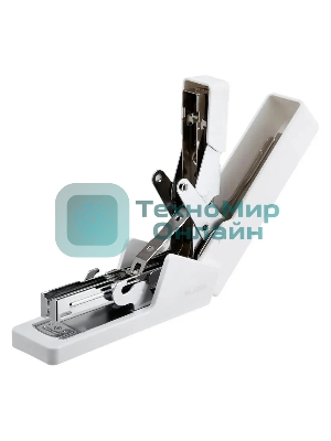 Степлер Deli ENS081белый, Nusign 24/6 26/6 (25 листов) белый, 100 скоб, коробка