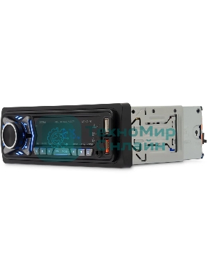 Автомагнитола Digma MCP-227B, 1 DIN, Bluetooth, USB Type-A, AUX, пульт ДУ