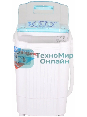 Стиральная машина Renova WS-30T/ЕТ белая, загрузка вертикальная 3кг, класс: D