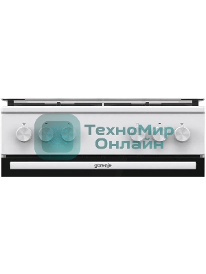 Плита газовая Gorenje GG6A11WF белый, конфорок 4 газовых, духовка 72 л, 60 см x 85 см x 60 см