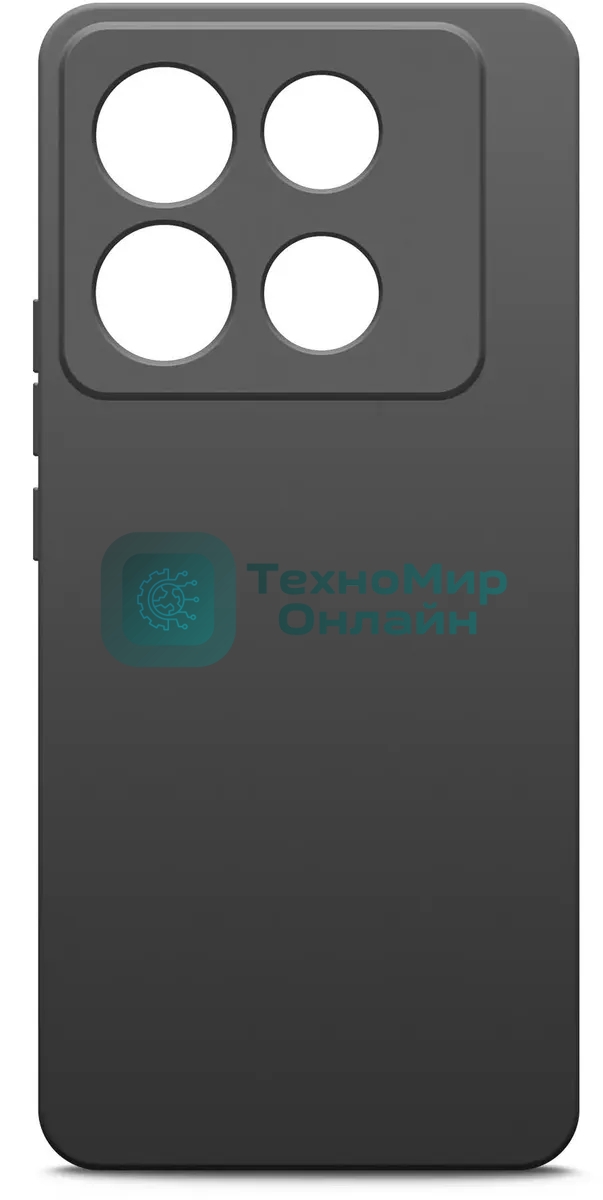 Чехол (клип-кейс) BoraSCO для Infinix Note 40 Silicone Case черный (73182)