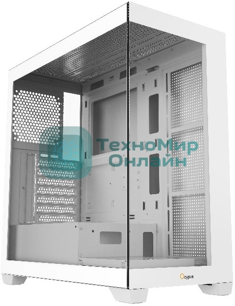 Компьютерный корпус Case Ocypus Gamma C72 WH ATX/win/white/no PSU/Tempered Glass