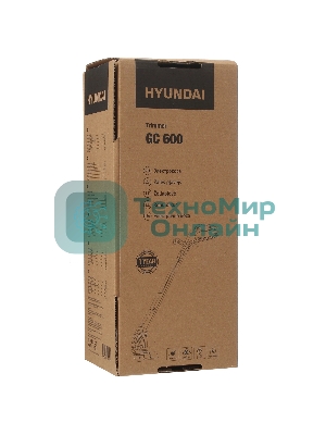 Триммер электрический Hyundai GC 600 400Вт неразбор.штан. реж.эл.:леска