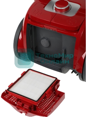 Пылесос Gorenje VC1901GACRCY черный/красный, 280/1900 Вт, уборка сухая, пылесборник контейнер 2.2 л