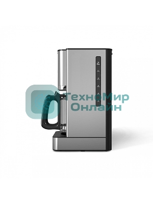 Кофеварка капельная BQ CM1004 серебристый/черный, исп. кофе - молотый, 1.8 л, 1000 Вт.