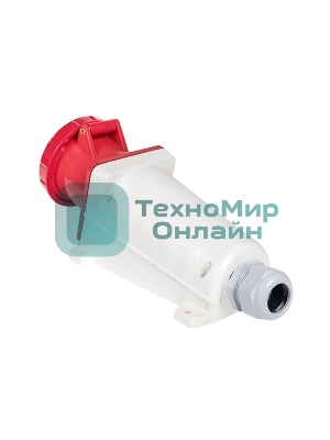 Розетка стационарная наружная EKF 135 ps-135-63-380 63А 380В 3P+РЕ+N IP67