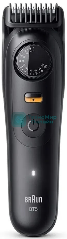 Триммер Braun BT5520 черный (насадок в компл:3шт)