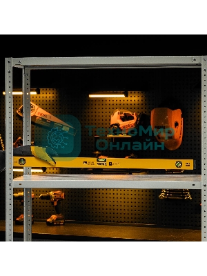 Уровень алюминиевый Denzel, магнит., фрезерованный, 3 глазка (1 зеркал.), 0,5 мм/м, 1000 мм