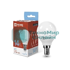 Лампа светодиодная LED-ШАР-VC 14Вт 230В E14 6500К 1330лм IN HOME 4690612047850