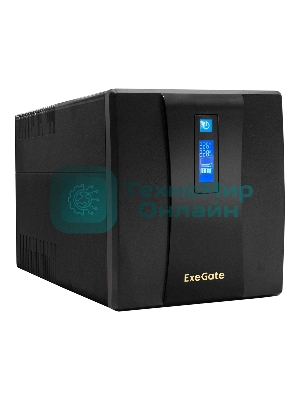 Источник бесперебойного питания ExeGate SpecialPro Smart LLB-1200.LCD.AVR.4SH 1200VA/750W, LCD, AVR, 4*Schuko, черный