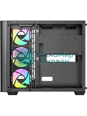 Компьютерный корпус Ocypus Iota C70 BK Curve ARGB Digital (Iota-C70-BKD400CD-GL)