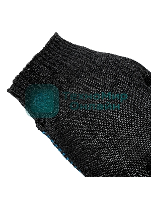 Перчатки трикотажные Сибртех х/б, 200 пар, ПВХ точка, 3 нити, 10 класс