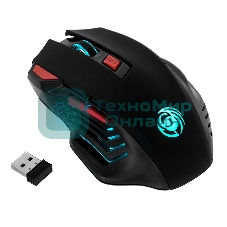 Мышь беспроводная Dialog Gan-Kata MRGK-14UR черный, 1600 dpi, радиоканал, USB, кнопки - 6