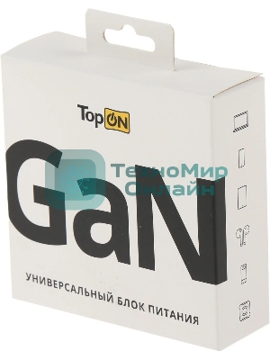 Блок питания TopON TOP-GaN-100WB автоматический 100W 5V-20V 5A 2xUSB от бытовой электросети LED индикатор