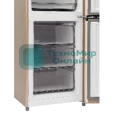 Холодильник Smile SRF348BGT бежевый мрамор двухкамерный 215/95 л морозилка снизу, No Frost