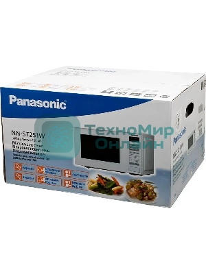Микроволновая печь Panasonic NN-ST251WZPE белый, 20 л, 800 Вт, переключатели - сенсор