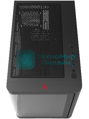Компьютерный корпус Bloody BD-CC112 черный без БП mATX 9x120мм 2xUSB 3.0 audio bott PSU