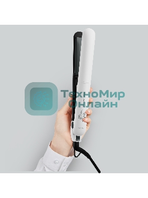 Выпрямитель для волос Rowenta Easyliss Pure SF1628F0 белый/серый, 25 мм, 200 °C, 1 режим