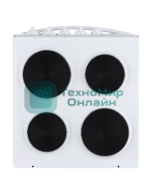 Плита электрическая Flama AE 1403 W белый, конфорок 4 шт, духовка 50 л, 50 см x 85 см x 60 см