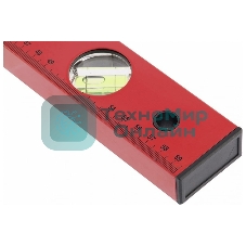 Уровень алюминиевый Matrix, 600 мм, 3 глазка, красный, линейка