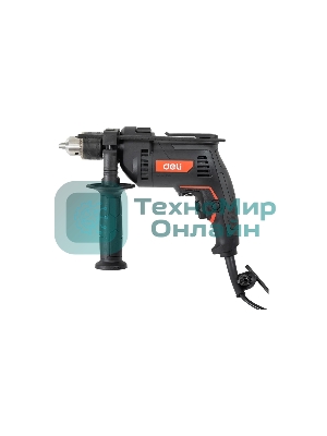 Дрель Deli DE-CZ13-1E, 680Вт, сетевая, ударная