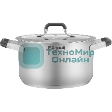 Кастрюля Rondell Stolz RDS-1754, 5.2 л, 24 см, нержавеющая сталь, с крышкой