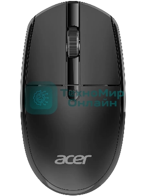 Комплект клавиатура+мышь Acer OCC401 беспроводной, USB, 1600 DPI, чёрный