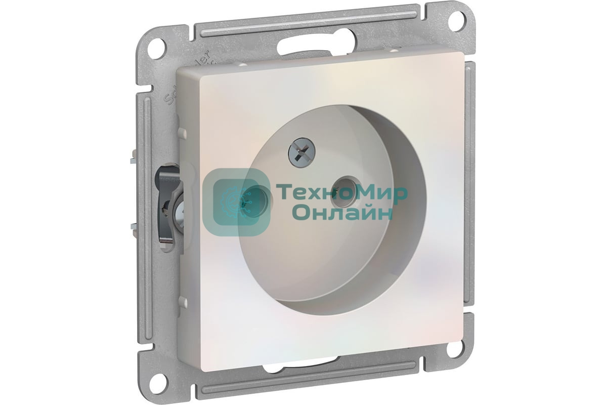 Механизм розетки 1-м СП AtlasDesign без заземл. 16А жемчуг SchE ATN000441