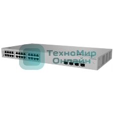 Коммутатор Huawei S310S-24P4J (L2+, 24*10/100/1000BASE-T ports (400 W PoE+), 4*2.5GE SFP ports, built-in AC power)