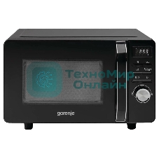 Микроволновая печь Gorenje MO20S4BC черный, 20 л, 700 Вт, переключатели - кнопки, поворотный механизм