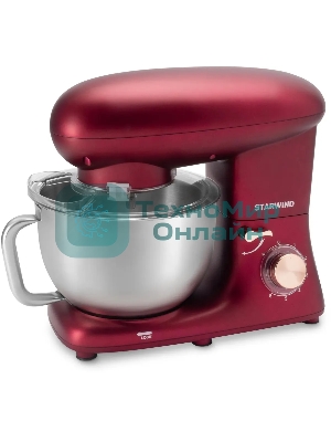 Миксер планетарный Starwind SPM7170 1600 Вт, гранатовый