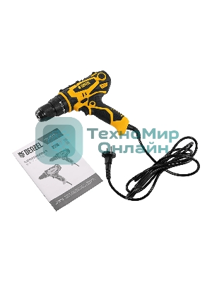 Дрель-шуруповерт Denzel ISD-300-13, 300 Вт, 40 Нм, щеточный, ударный