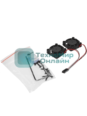 Корпус Qumo Aluminum case with double black fans, Raspberry Pi 4, silver(RS009)