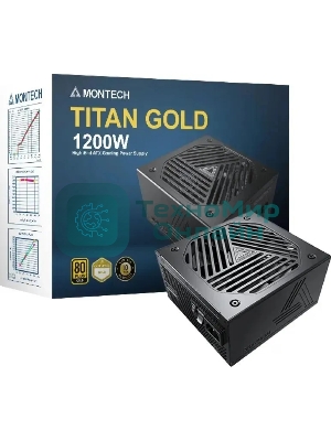 Блок питания Montech ATX 1200W TITAN GOLD Gen.5, 1200 Вт, 80 PLUS GOLD, 135 мм, модульный, черный